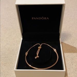 Pandora Flower Stem Slider Bracelet